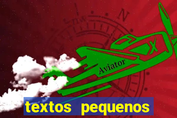 textos pequenos para alfabetizar